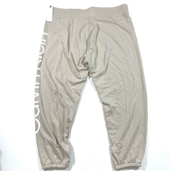 New Calvin Klein Performance Logo Sweatpants Size 3X Natural - Picture 2 of 6